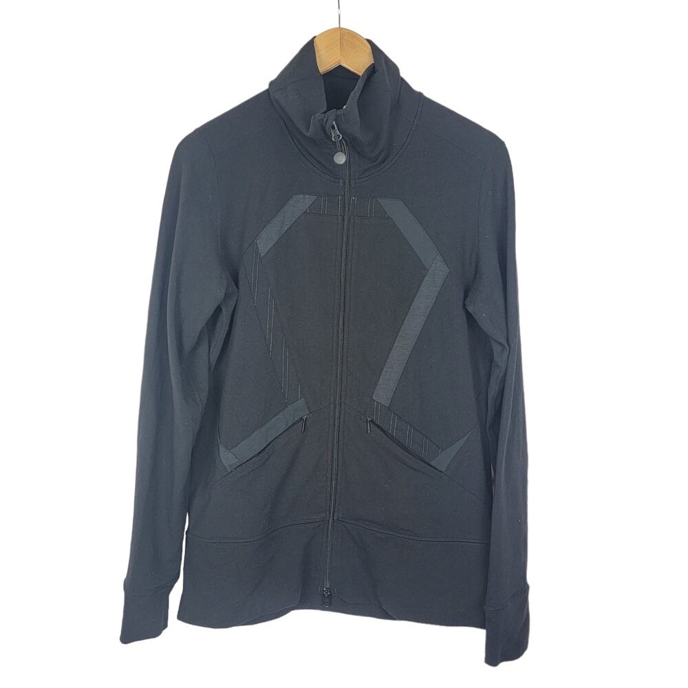 Lululemon Origami In Stride Full Zip Jacket Black 10